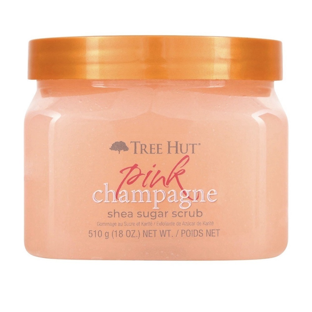 NEW Tree Hut Pink Champagne Shea Sugar Scrub 18 oz Exfoliating & Hydrating Scrub